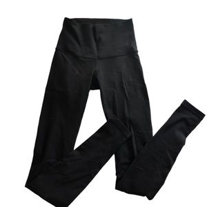 Lululemon Black High Waisted Wunder Under Leggings